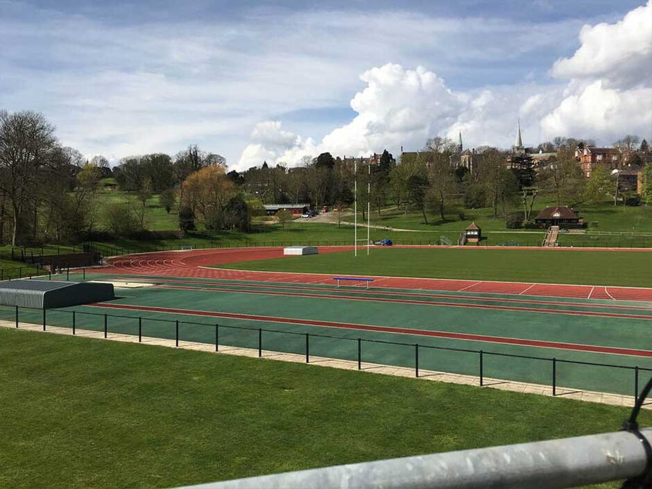athletic track maintenance